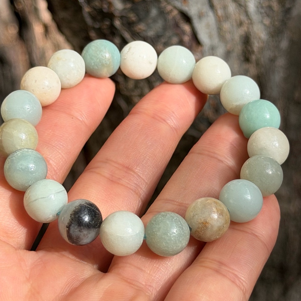 10mm stretchable Carribean Calcite bracelet 0440‎ - Picture 6 of 9